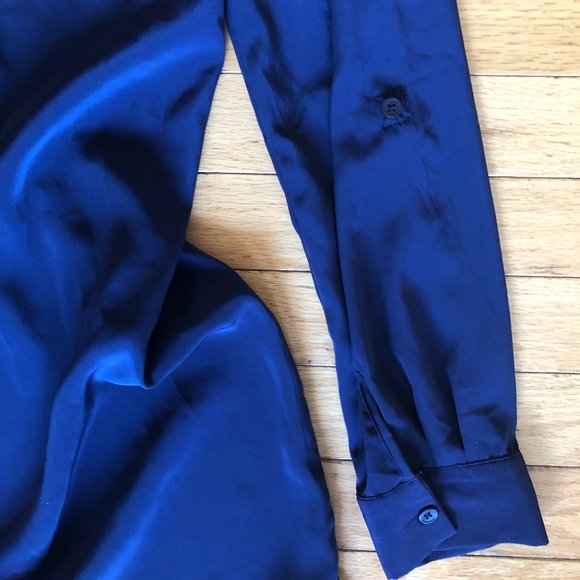 Brand New Banana Republic Blue Button-down Shirt Dress - Picture 5 of 10